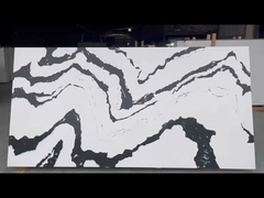 2cm 3cm Zebra Quartz encimeras que parecen piedra artificial de mármol