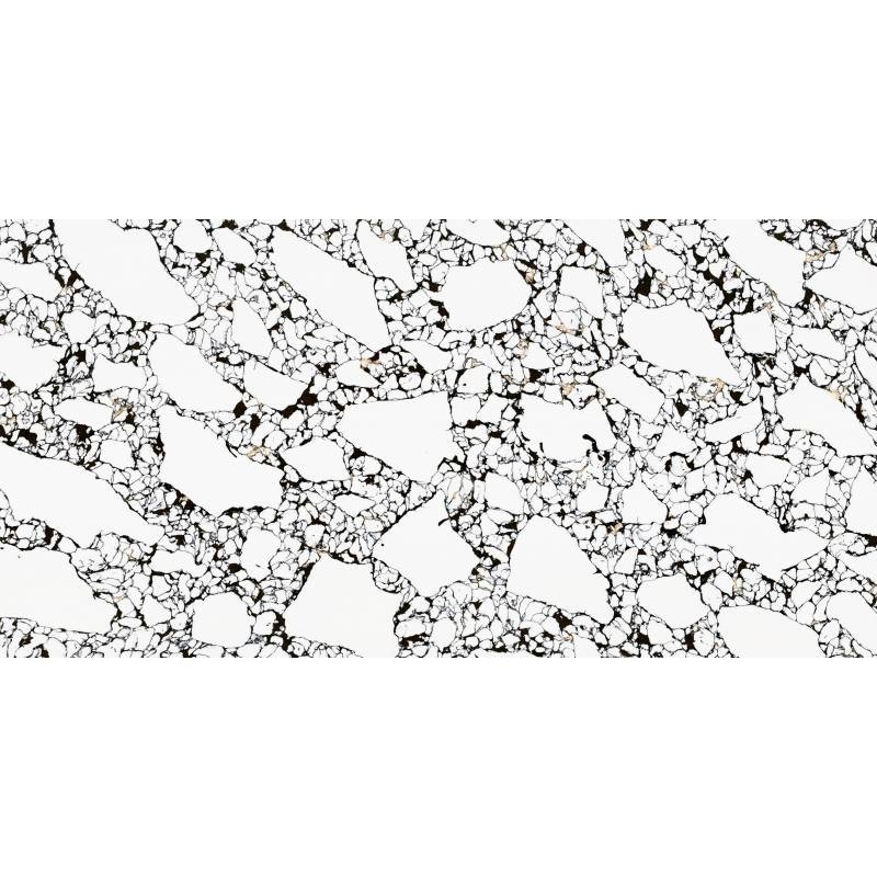 OLK9606 - Tableros de cocina Negro y blanco Rayas Mejor precio Popular Panda Cuarzo Blanco