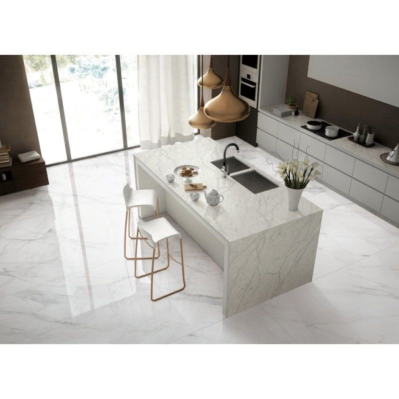 Colores mixtos Fondo de cuarzo de Carrara Mesas de trabajo 2cm 3cm espesor