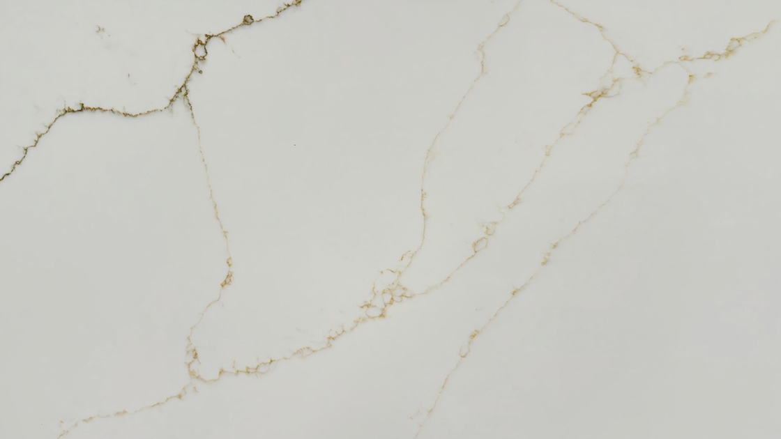Super Jumbo Tamaño OLK2335 Piedra de cuarzo para plataforma de cocina con materias primas reciclables y propiedades antimicrobianas para un diseño ecológico