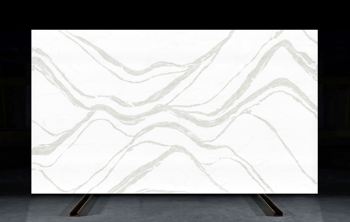 OLK7528 Superficies de cuarzo estilo piedra natural Big Wave, favoritas de contratistas y mayoristas